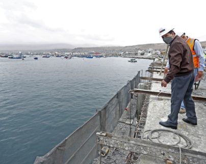 Presidente de la República supervisa obras de rehabilitación en el Terminal Portuario de Ilo